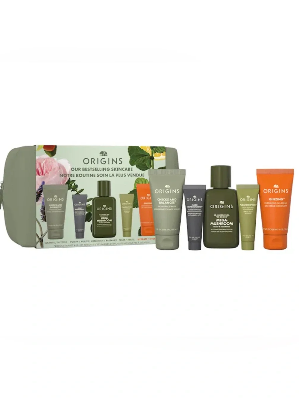 Origins 6 Piece Travel Size Cleansing & Moisturizing Best-Sellers Skincare Set